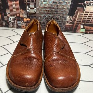Cydwoq brown Velcro monkstrap shoes